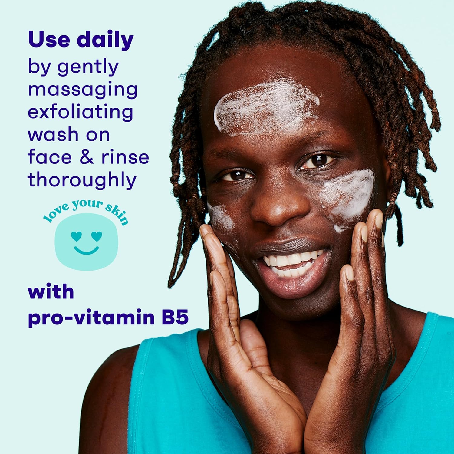 Clean & Clear Oil-Free Deep Action Exfoliating Facial Scrub, Cooling Face Wash for Deep Pore Cleansing, 7 oz 24Hr Smart